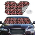 thumbnail image 2 of Haiem Rose Flowers Car Windshield Sun Shade - Blocks UV Rays Sun Visor Protector, Sunshade to Keep Your Vehicle Cool, Universal Fit SUV Van Sedan-Medium, 2 of 7