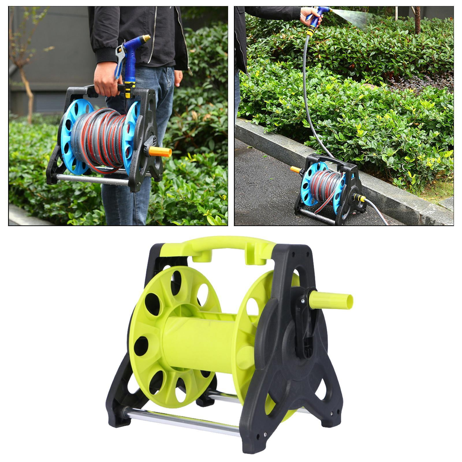 Aymzbd Garden Hose Reel Cart Anti Winding Water Pipe High Pressure Hose Storage Rack Green