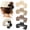 Beige+Yellowish brown+Dark Brown+Black, variant on Claw Clip for Adjustable Hats, 4.1 Inch Large Hat Hair Clips for Medium/Thick Hair, Non-Slip Strong Hold Hat-Friendly Hair Claw Clips for Baseball Cap