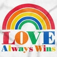 thumbnail image 2 of Vintage Love Always Wins Rainbow Unisex Plus Fleece Graphic Hoodie Brisco Brands 5X, 2 of 5