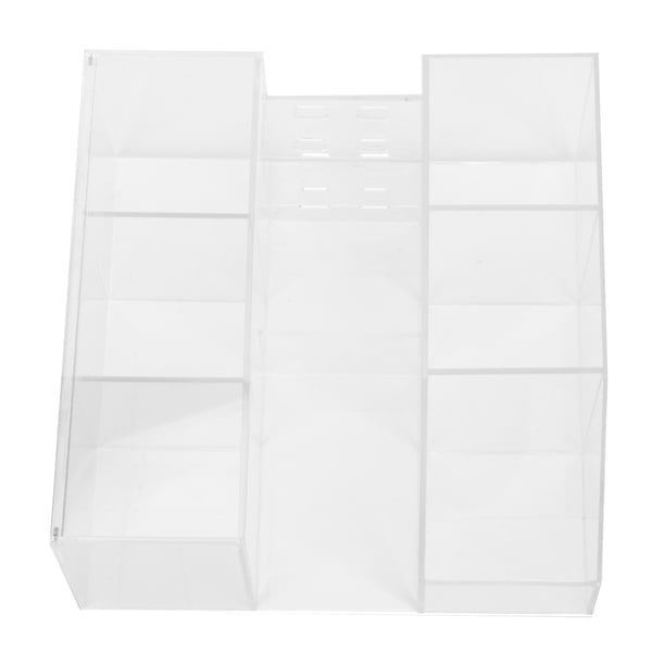 Caja de almacenamiento de acrílico, herramienta de injerto de pestañas de acrílico Caja de presentación de herramientas de injerto de pestañas Caja de almacenamiento de herramientas de injerto d