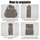 thumbnail image 4 of Bolsa de compras plegable | Bolsa reutilizable con portabotellas | Bolso de hombro impermeable de gran capacidad para la compra, viajes y uso diario, 4 of 7