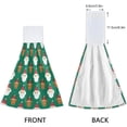 thumbnail image 4 of GZHJMY Santa Reindeer Kitchen Towels Set of 2, Hanging Hand Towels with Loop Soft Absorbent Durable for Bathroom Kitchen Decor, 4 of 7