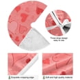 thumbnail image 2 of GZHJMY Valentine's Day Tree Skirt Home Decoration Large Round Hearts Christmas Tree Skirt for Holiday Party Home Christmas Day Ornaments, 35.4", 2 of 6