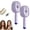 Beige+Purple, variant on 5-in-1 Air Cushion Brush – Electric Steam Hair Brush with Mist Spray, Self‑Cleaning & Scalp Massage, Rechargeable Professional Salon Tool