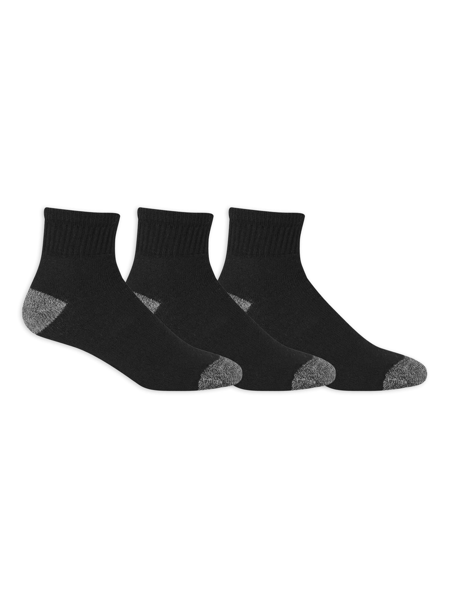 Athletic Works Men's Ankle Socks, 3 Pair Pack