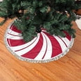 thumbnail image 2 of Falda para Árbol de Navidad FREEHOTU Diseño Caramelo Doble Espiral Azúcar y Menta, 2 of 4