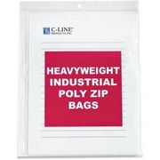 C-Line Products Inc C-Line Heavyweight Industrial Poly Zip Bags - 8-1/2 x 11, 50/BX, 47911