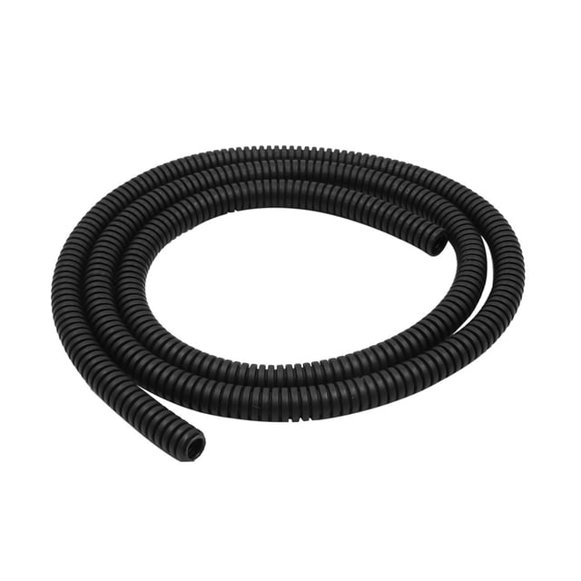 Tubo Corrugado Flexible Universal Negro Telar Divisor Manguito de Cable de Auto 1Metro