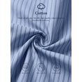 thumbnail image 5 of Blue Striped Sleeveless Ruched Waist A-Line Maxi Dress Cotton, 5 of 30