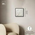 thumbnail image 5 of Ivory Butterflies Canvas Winter Floral Art by Art Remedy, Black Frame, 12" x 12", 5 of 7