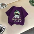 thumbnail image 2 of Shirts for Girls 5T Toddler Boys Girls Prints Short Sleeve Cat Prints T Shirt Tops Clothes Z3-, 7-8 Years, 2 of 4
