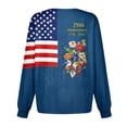 thumbnail image 4 of Scrubs Jackets for Women Patriotic Graphic Tees Casual Summer Medical Uniforms America 250 Anniversary Short Sleeved Nursing Tops Patriotic Nursing Shirts, 4 of 5