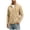 Khaki, variant on Men's Winter Warm Casual Jacket with Zipper Pockets Stand Collar Zip Up Golf Jackets Coat Windbreaker