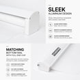 thumbnail image 3 of ShadesU Cordless Zebra Blinds Roller Shades, White, 74" W x 72" H, Cordless Safety Design,Free Stop Zebra Shades, Light Filtering, Privacy, Modern Style, Window Treatment,Aluminium Headrail, 3 of 10