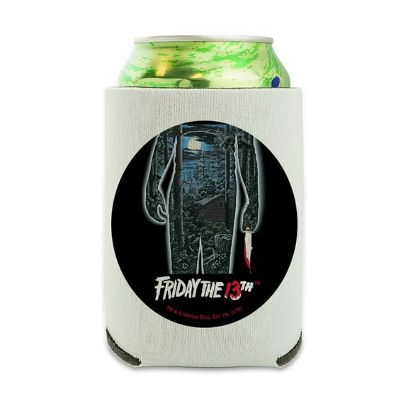 Friday the 13th Poster Can Cooler - Drink Sleeve Hugger Collapsible Insulator - Beverage Insulated Holder