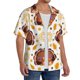 thumbnail image 2 of Fotbe Fall Turkey Camisa Estampada de Manga Corta para Hombre, Casual de Verano, Estilo Playero, Sin Arrugas-XX-Large, 2 of 5