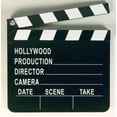 thumbnail image 1 of Claqueta de cine Hollywood de madera negra de 1 pieza, 1 of 4