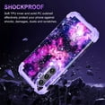 thumbnail image 5 of CASEFIV for Samsung Galaxy S23 FE 5G Case,Glow in The Dark Heavy Duty Shockproof Full Body Protection Protective Case,Purple, 5 of 8
