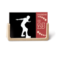 thumbnail image 1 of Black Roller Skating Sport Outline Desk Calendar Desktop Decoration 2023, 1 of 3