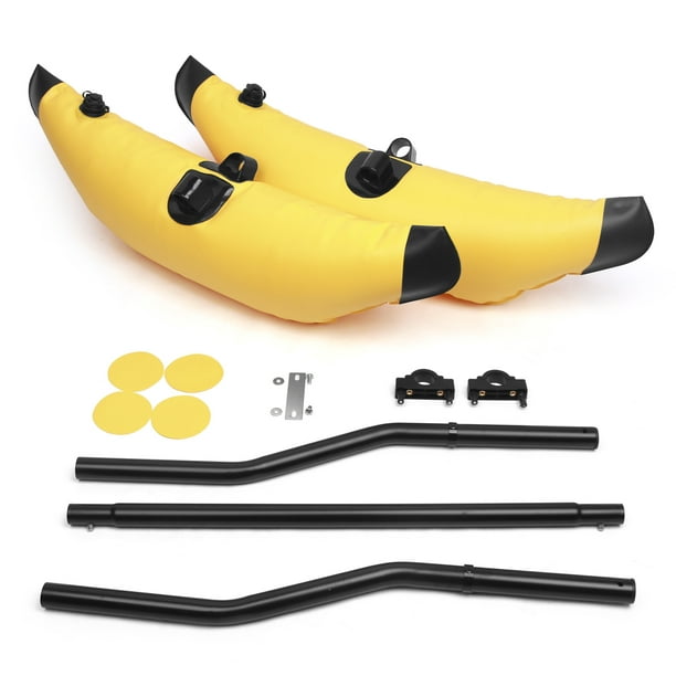 Tooarts Kayak Pvc Inflatable Outrigger Float With Sidekick Arms Rod Kayak Boat Fishing Standing Float Stabilizer System Kit Yellow