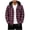 Hot Pink, variant on Mens Hooded Plaid Flannel Shackets- Daily Wear Long Sleeve Buttons and Zipper Pockets Button Down Fall Winter Casual Shirt Jackets Red Size L