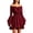 Wine, variant on LEKWK Renaissance Dress Women Off Shoulder Tie Front Vintage Peasant Mini Dress Ruffled Hem Medieval Dress Halloween Victorian Dress