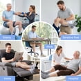 thumbnail image 2 of AMITOFO Bamboo Viscose Diabetic Socks for Men—Striped Non Binding Moisture Wicking Ankle Socks, Wide Open Top& Seamless, 5 Pairs, 2 of 5