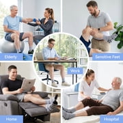 LOFIR Bamboo Viscose Diabetic Socks, Wide Non Binding Neuropathy Socks for Women & Men, 5 Pairs Ankle Seamless Socks, Size 11–13