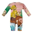 thumbnail image 6 of The Lion King Baby Long Sleeve Rompers Footless Jumpsuits One-Piece Outfits for Boys Girls, 6 of 8