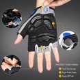 thumbnail image 2 of INBIKE Unisex Gel Cycling Gloves Fingerless Bike Gloves Men Women, Sizes M-XL, 2 of 7