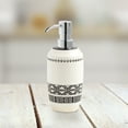 thumbnail image 2 of Better Homes & Gardens Boho Chic Ceramic Soap Pump, Ceramic, White and Black, 2 of 5