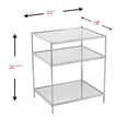 thumbnail image 4 of SEI Furniture Knox Iron Metal & Glass Mirrored Side Table in Chrome, 4 of 7