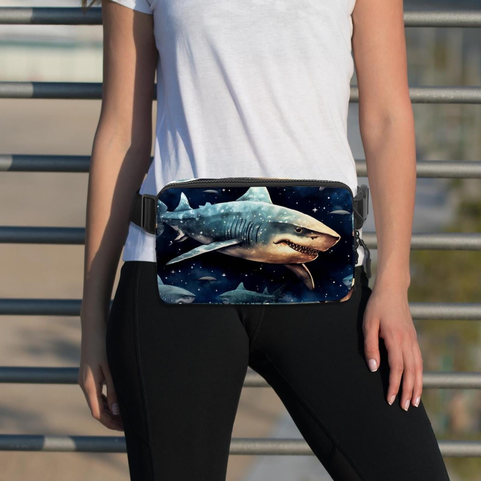 Star Shark Unisex Lightweight Adjustable Crossbody Bag with Extension Strap - Waist Pack, Waist Pack, Fanny Pack