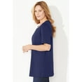 thumbnail image 3 of Catherines Women's Plus Size Easy Fit Short Sleeve Scoopneck Tunic, 3 of 3