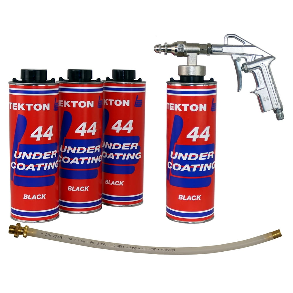 TEKTON 44 Black Undercoating Kit 4 Liters with Spray Gun BONUS Wand