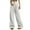 White, variant on Women's Casual Wide Leg Culottes Comfortable Lightweight High Waisted Pants for Everyday Wear for Warm Weather Black M
