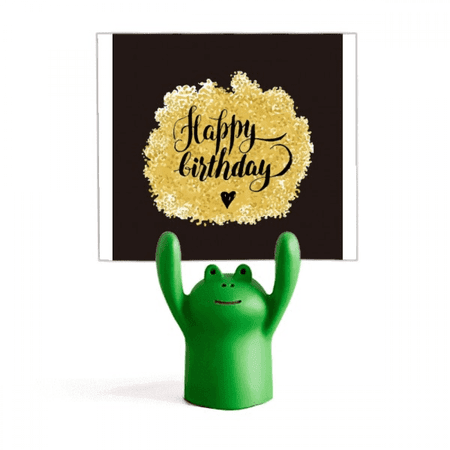 Birthday Pray Art Outline English Memo Holder Cartoon Animal Frog Stand Decoration Birthday Pray Art Outline English Memo Holder Cartoon Animal Frog Stand Decoration