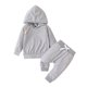 thumbnail image 1 of Gibobby Conjunto 2PCS de pantalón para bebé Niños Niñas Manga Larga Patchwork Sudadera Con Capucha Tops Pantalones A Rayas Pantalones Conjunto(A, 3-6 Meses), 1 of 4