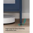 thumbnail image 4 of SONGMICS Metal Storage Cabinet with Mesh Doors, Multipurpose Storage Rack, 3-Tier Office Cabinet, Max. Load Capacity 55 lb per Tier, Midnight Blue UOMC002Q03, 4 of 9