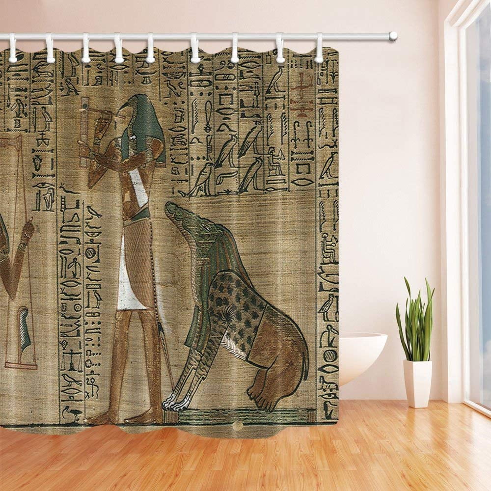 ARTJIA Egyptian Decor Egyptian Ancient Art Papyrus Depicting the Horus