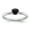 Black, variant on Fine Jewelry 925 Sterling Silver Polished Red Agate Ring for Women Size 9