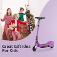 thumbnail image 4 of Maxtra Folding Electric Scooter with Adjustable Handlebar for Kids Ages 6-12, 155lbs Max Load, Purple, 4 of 10