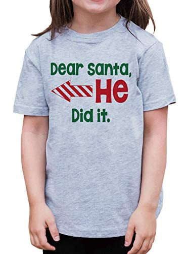 Toddler Santa Shirt Toddler Christmas Shirt Kleding Jongenskleding Tops & T-shirts T-shirts T-shirts met print 