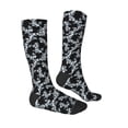 thumbnail image 3 of Fotbe Flower print Women's Men's Novelty Crew Socks Cotton Socks Knee High Socks for Walking,Running,Nurses,Pregnancy, 3 of 8