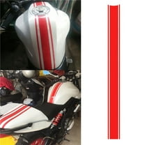 Deyuer Motorcycle Sticker Decorative Self-adhesive 50cm Stripe Pinstripe Tank Decal Reflective DIY Decoration,Silver