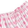thumbnail image 4 of Wyongtao Women's Plaid Pajama Bottoms Casual Comfy High Waisted Lounge Pajamas Pants Drawstring Sleepwear,Pink XL, 4 of 6