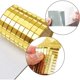 thumbnail image 2 of Roll of 4 self-adhesive mosaic tiles, square glass mosaic tiles in gold (gold, 5 x 5 mm), 2 of 5