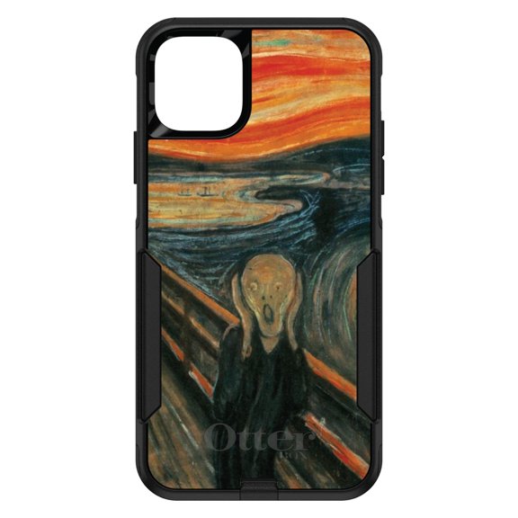 DistinctInk OtterBox Commuter Custom Case for Apple iPhone 15 (6.1" Screen) - Classic Art - Slim Profile Design