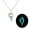 Blue-green, variant on Punk Wolf Long Necklace Unique Sweater Chain Simple Pendant Necklace Glow Jewelry